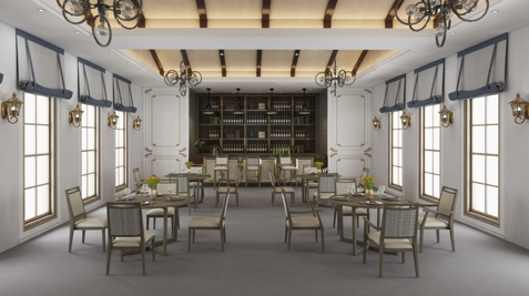 Karrige e kafenesë Yumeya Chairs prej alumini-1 25