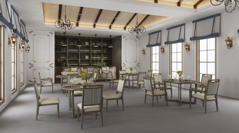 Karrige e kafenesë Yumeya Chairs prej alumini-1 24