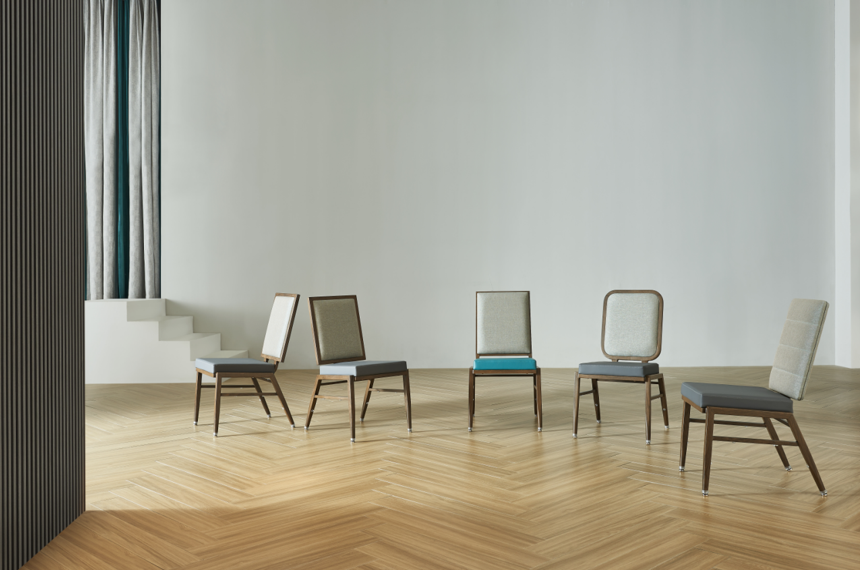 Hotel Desk Furniture Can Be Stacked 10pcs Yumeya Furniture 12