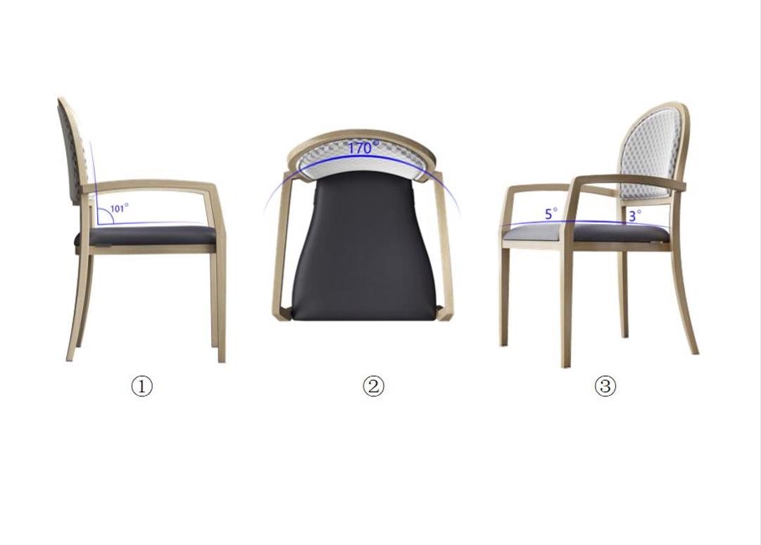 Yumeya's Metal Wood Grain Senior Living Chair nije samo trajna izdržljivost, već i dobar izgled 4