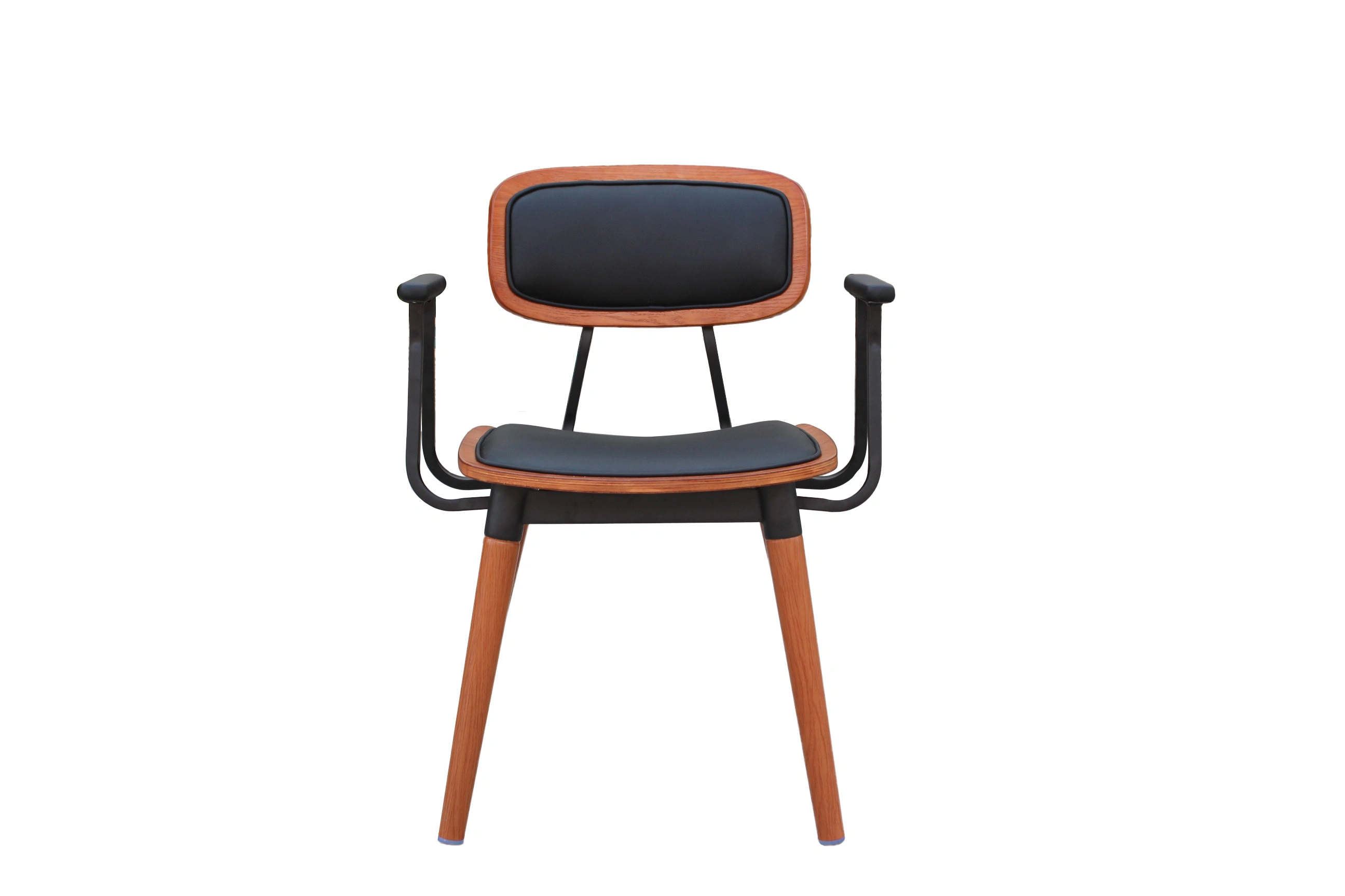 Commercial dining chairs wood grain metal restaurant arm chair Yumeya YSM040-FS 1