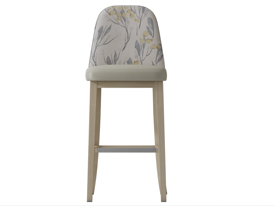 YG7187 Yumeya wholesale fashion aluminum wood grain dining stool 1