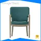 Yumeya Chairs Senior Living Triclinio Chairs with Casters on Front Legs - 1