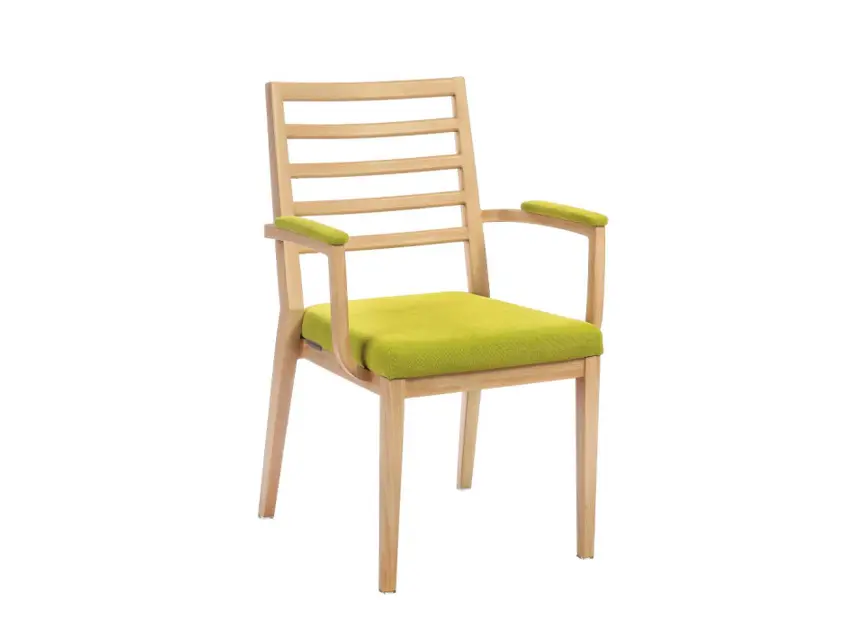 Yumeya Furniture Brand Cafe Armchairs 0.5 Yard Contract H880*SH470*W470*AW580*D580mm Factory 2