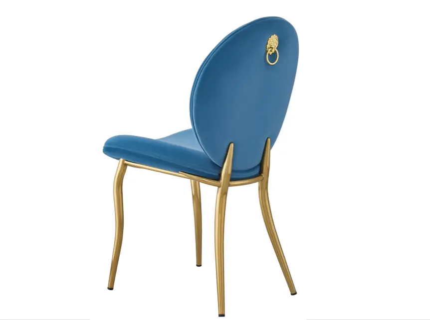 Modern Stainless Steel Dining Chairs Yumeya Furniture,Can Not Be Stacked H900*SH500*W485*D555mm 3