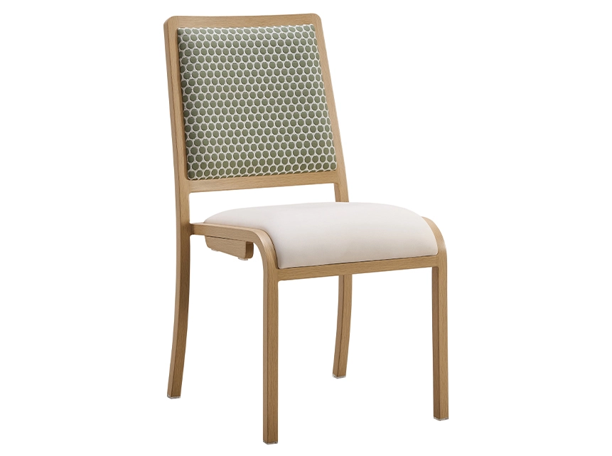 Karrige restoranti të qëndrueshme dhe të grumbullueshme YL1754 Yumeya 1