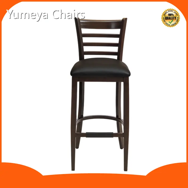 Қара металл жақтау бар табуретка Yumeya орындықтар 1