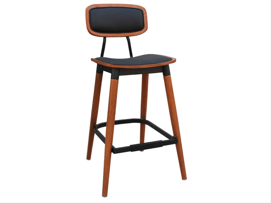 Bar Stools with Black Metal Legs Yumeya Chairs Manufacture 7
