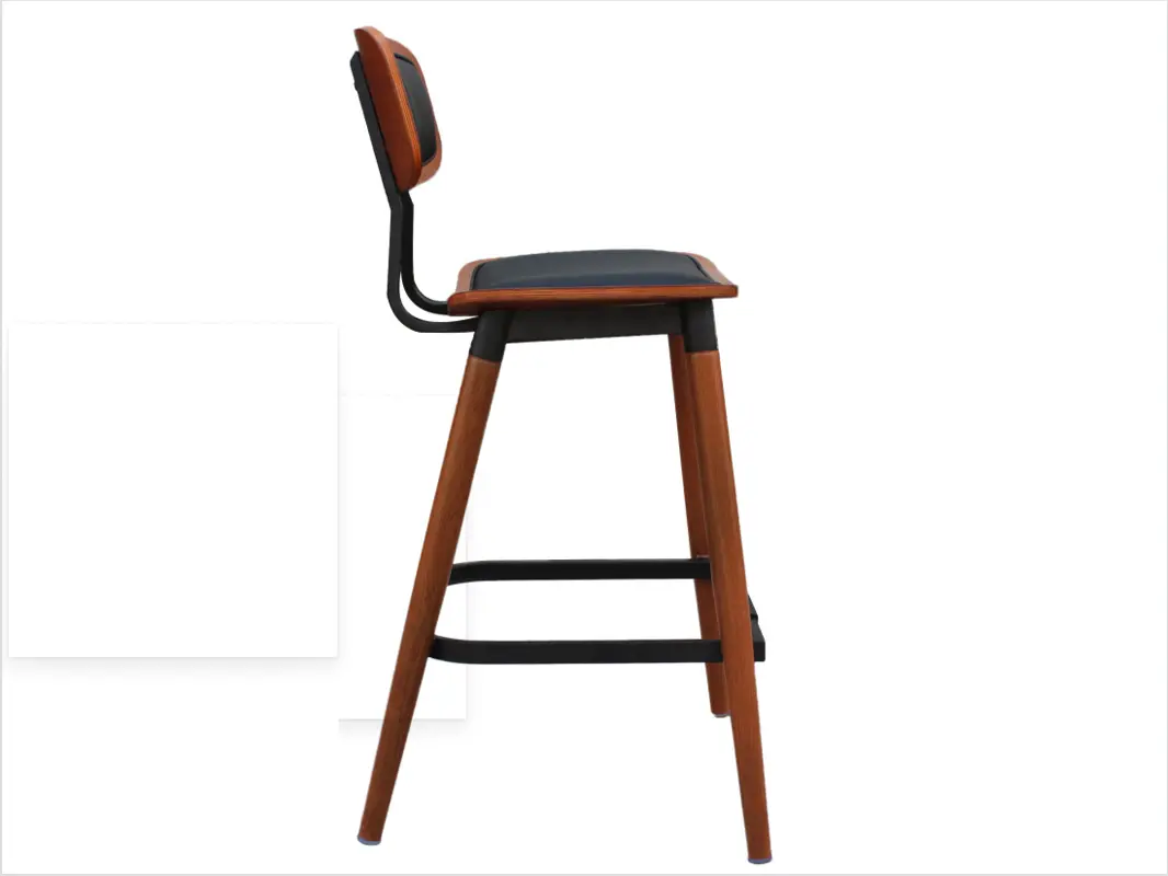 Bar Stools with Black Metal Legs Yumeya Chairs Manufacture 8