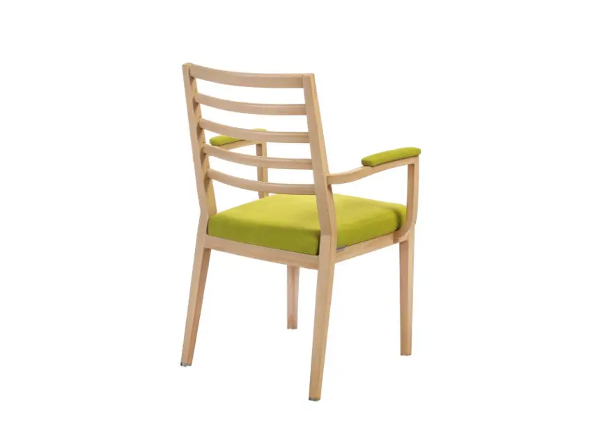 Yumeya Furniture Brand Cafe Armchairs 0.5 Yard Contract H880*SH470*W470*AW580*D580mm Factory 3