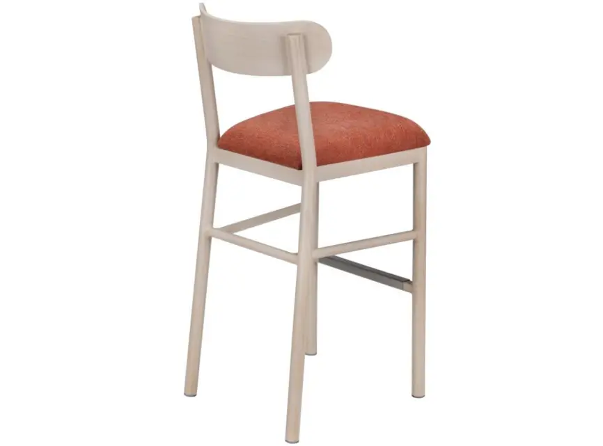 Yumeya Furniture Aluminum Bar Stools with Arms H1050*SH760*W440*D540mm Hotel 3