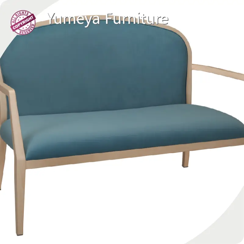 H910*SH450*W1200*AW1300*D710 40000 Psc Per Month Carton Yumeya Furniture Brand 2 Seater Restau... 1