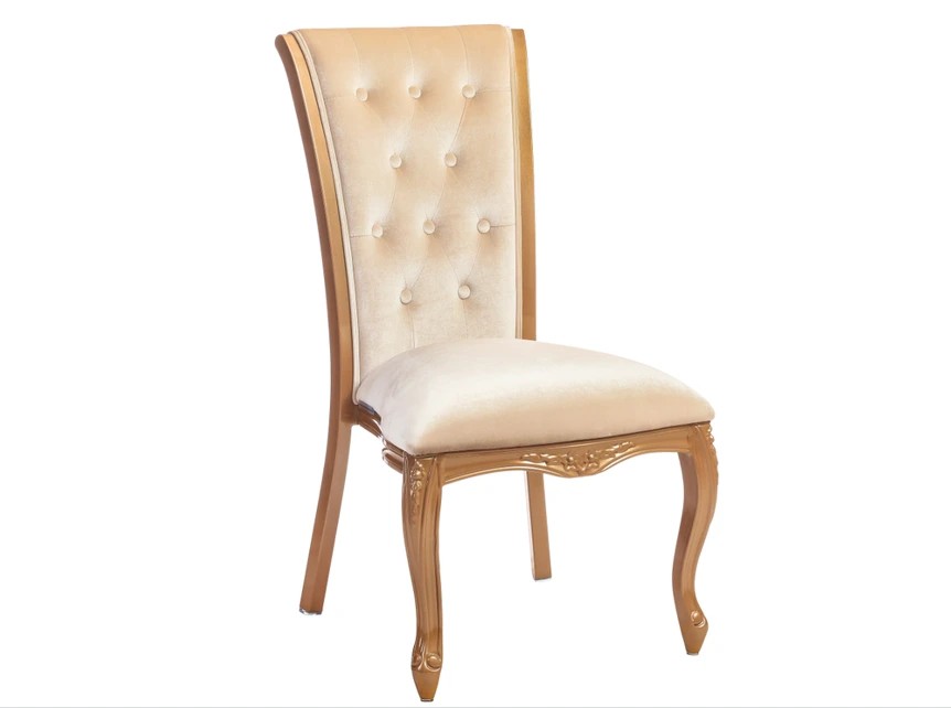 Nouvelle chaise de salle à manger en aluminium royal de luxe design YL1135 Yumeya 1