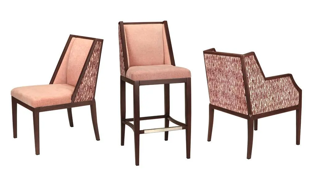 Chaise de salle à manger haut de gamme en aluminium à grains de bois YW5630 Yumeya 1