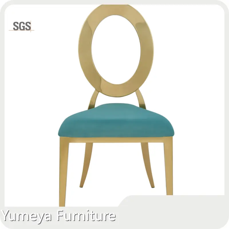 Can Be Stacked 5pcs Stainless Steel Dining Chair Yumeya Furniture Manufacture 1