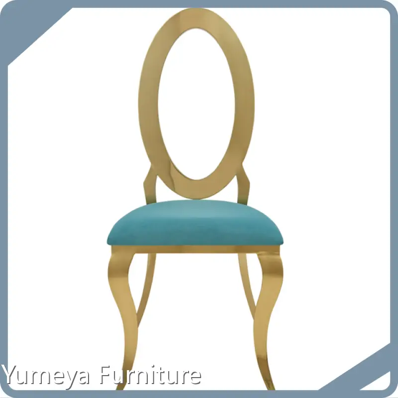 Stainless Steel Wedding Chair Can Not Be Stacked Yumeya Furniture Brand H1080×SH470×W500×D600mm 1