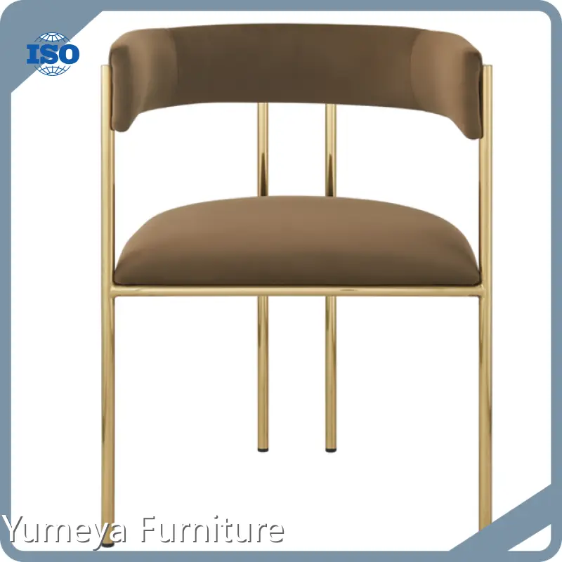Wholesale Modern Stainless Steel Dining Chairs Yumeya Furniture Brand 1
