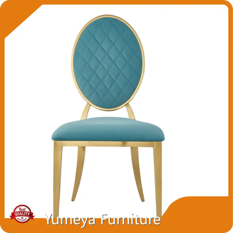 Yumeya Furniture Brand Stainless Steel Dining ChairCan Be Stacked 5pcs H975*SH470*W500*D575mm 1