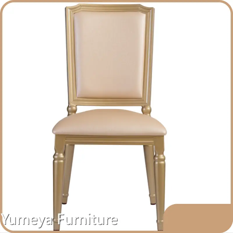Yumeya Furniture Stackable Wedding Chairs H930*SH480*W460*D585mm 1
