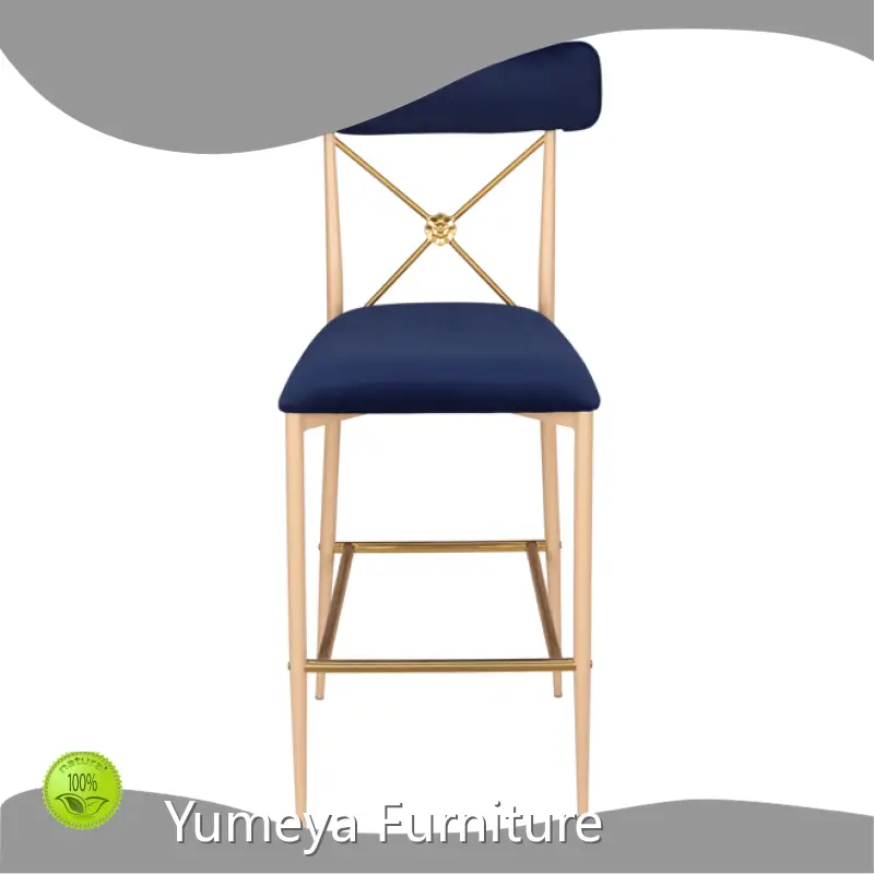 Yumeya Furniture Brand Modern Restaurant Bar StoolsFrame Can Be Stacked H1085*SH740*W430*D550 1