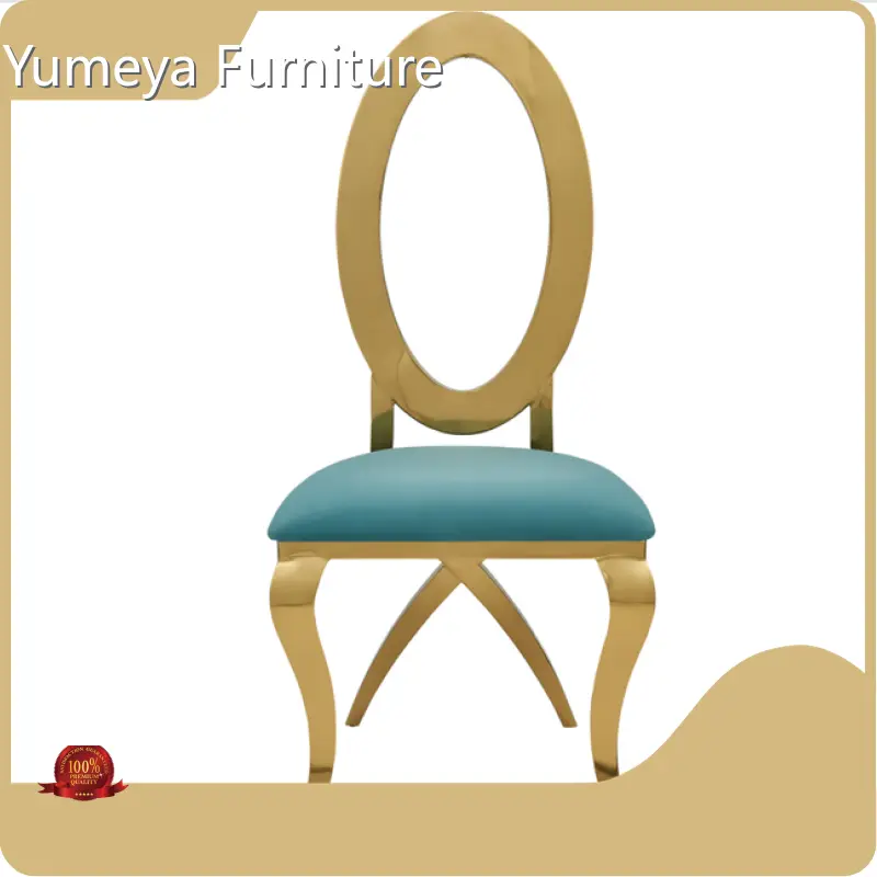 Yumeya Furniture Modern Stainless Steel Dining Chairs Can Not Be Stacked - Yumeya Furniture 1