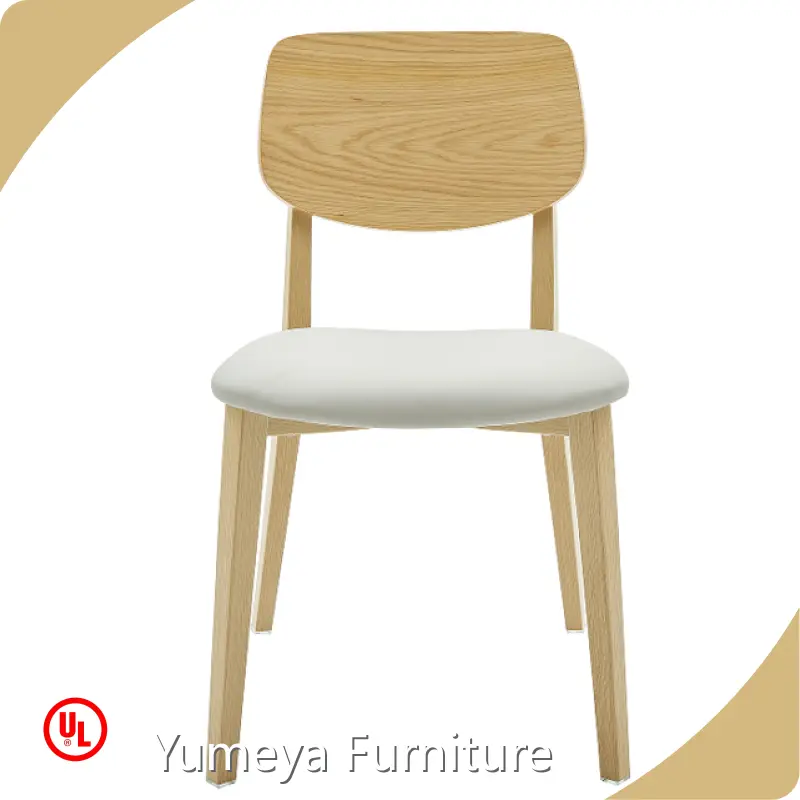 Yumeya Furniture Stacking Restaurant Chairs for Food Courts - 0.35 Yards 1