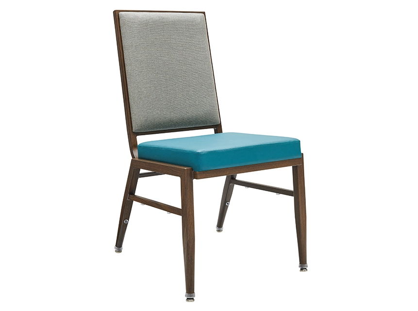 High Functional Wood Look Aluminum Flex Back Chair Factory YY6159 Yumeya 1