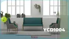 Custom Biru Loro Sofa Seater Kanggo Produsen Grosar Meneng | Yumeya Furniture 1