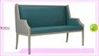 Yumeya Furniture | Sérsniðin blá tvö sæta sófi fyrir eldra verksmiðjuverð 1