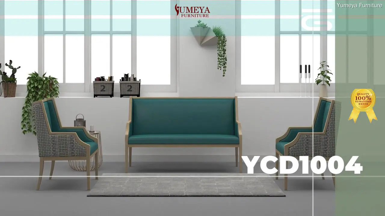 Blue Bobeli Seater Sofa Bakeng sa senior ho lula Norlehale Lithe | Yumeya Furniture 1