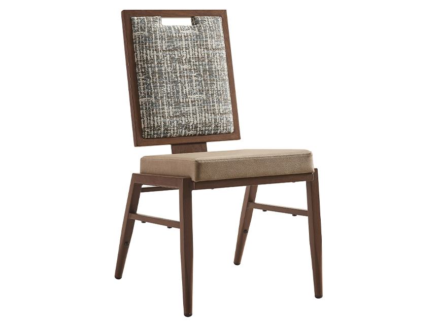 Елегантен дизајн на хотелска фотелја со флексибилен грб од дрво на големо YY6106-1 Yumeya 1