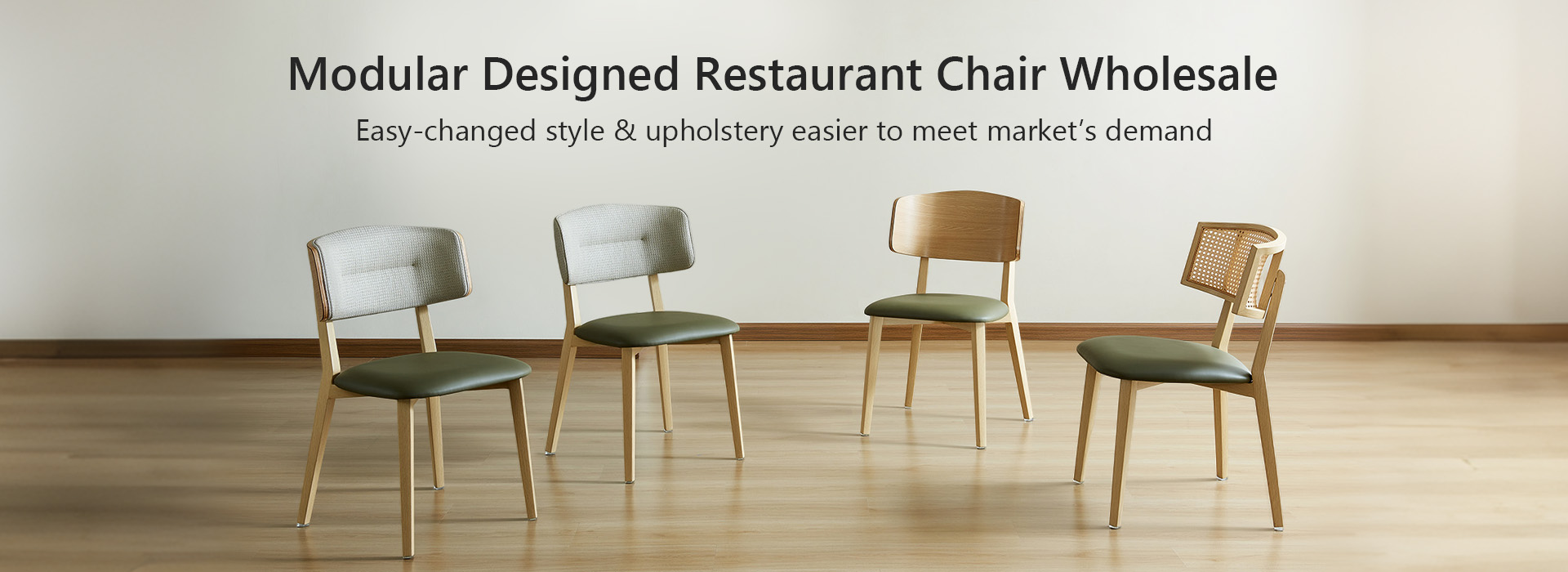 Modular Designed Restaurant Chair WholesaleEasy-changed style & upholstery, easier to meet market's demand