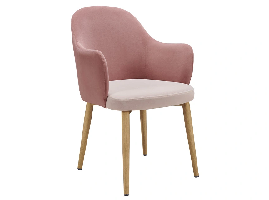 Casual upholstered restaurant armchair with modular design H101710A Yumeya 1
